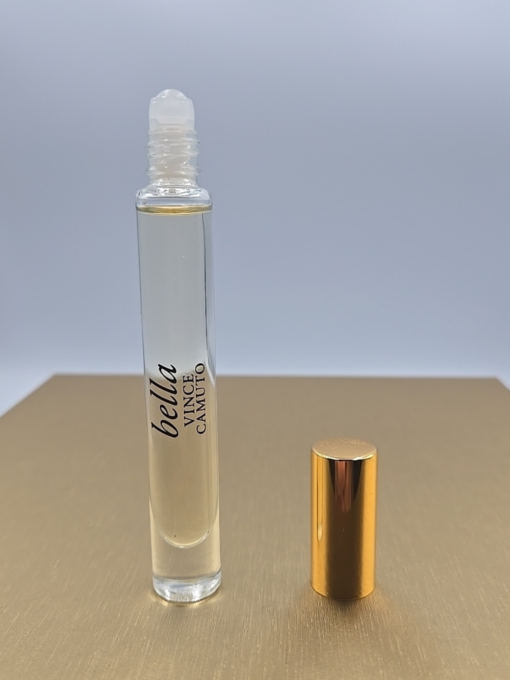 Vince Camuto Bella Clear Lip Gloss Roller with Gold Cap